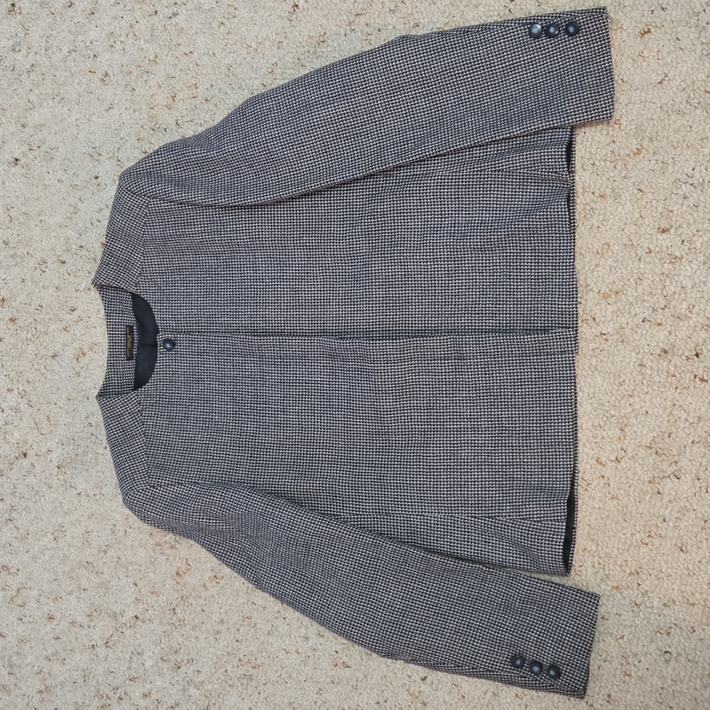 Wallachs/Regent Clothes Custom  Made Wool Houndstooth Vintage Blazer
